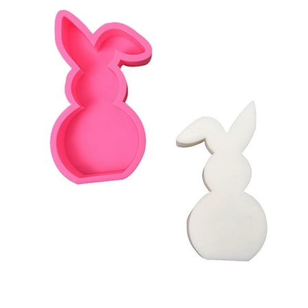 

Hjktuzi Biscuit Mouldscute Rabbit Scented Candle Silicone Diy Plaster Animal Ornament Scented Wax Valentine s Day Scented Wax Making (C)