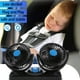 thumbnail image 3 of Ventilador de aire de refrigeración para coche, circulador de aire de refrigeración eléctrico de doble cabezal de 12 V, ventilador automático giratorio de 360 ​​grados para sedán SUV/RV/barc, 3 of 5