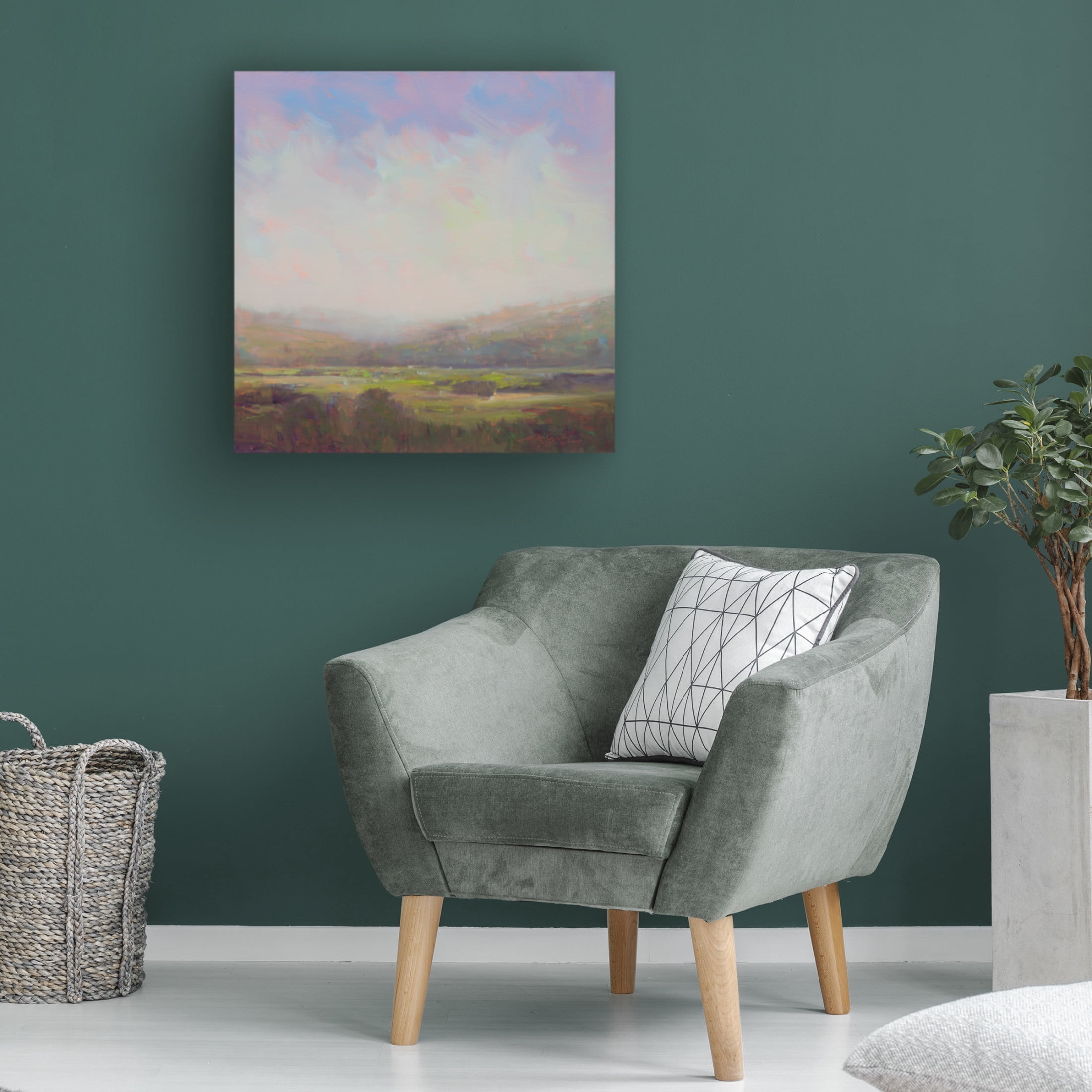 Canvas Wall Art - William McCarthy 'Into The Mystic' Wall Art for Living Room, Bedroom, or Office Décor by Trademark Fine Art - 18 x 18 Inches
