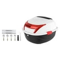 thumbnail image 1 of Baúl superior para motocicleta, almacenamiento para viajes, resistente, accesorios de conducción, gran capacidad, caja trasera para motocicleta, baúl blanco, 1 of 8