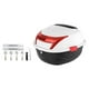 thumbnail image 1 of Baúl superior para motocicleta, caja trasera para motocicleta, impermeable, para viajes, fácil instalación blanco, 1 of 9