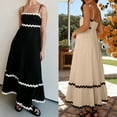thumbnail image 2 of QEOTOH Robes d'Été pour Femmes, 2024 Robe Longue Décontractée Sans Manches à Bretelles Spaghetti, Robe Midi Bohème Ample, Robe Fluide, 2 of 8