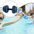 thumbnail image 6 of Luwecf Aquatic Exercise Dumbbell Men Women Professional Portable EVA Water Dumbbell Blue Black, 6 of 9