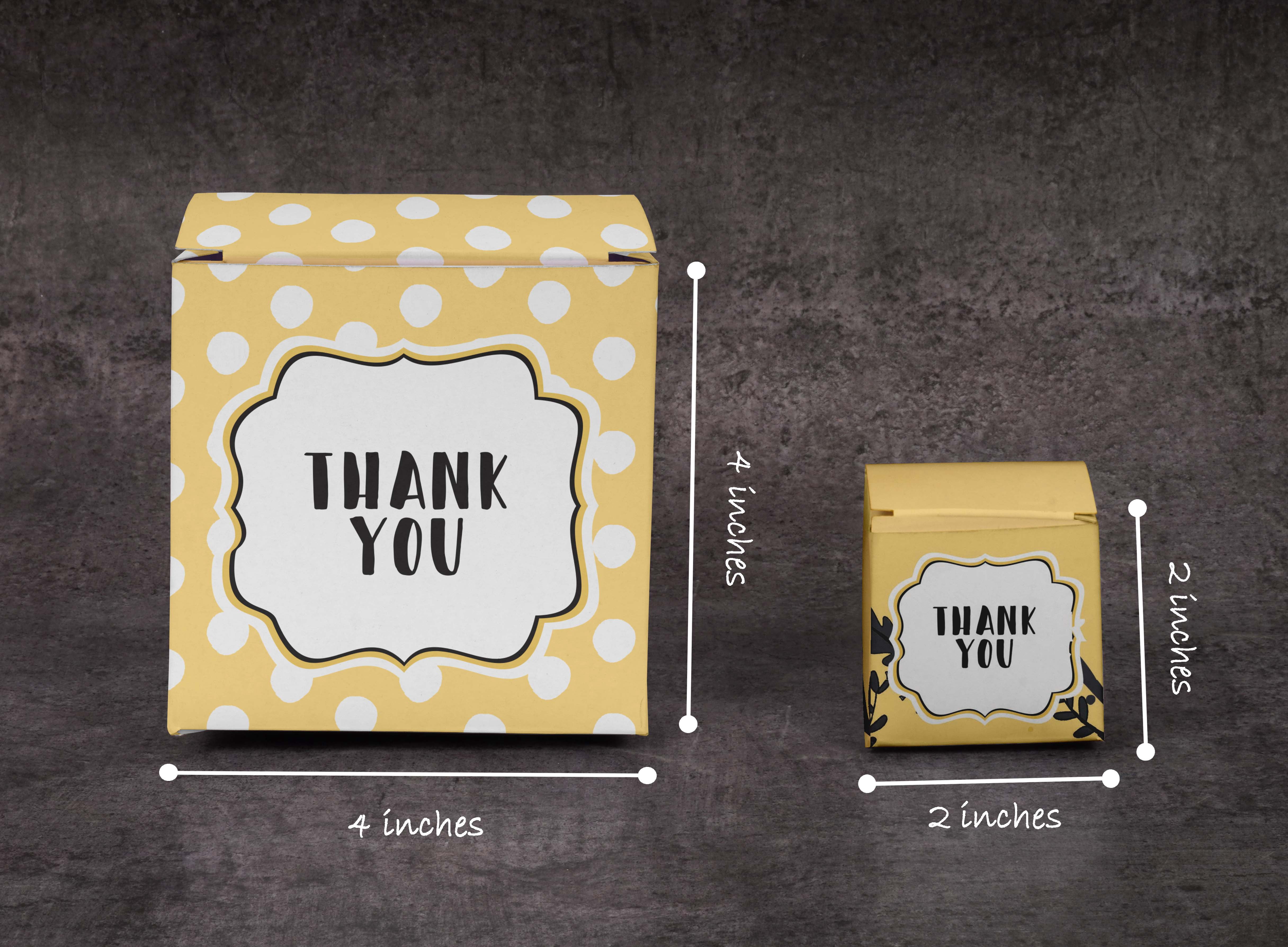 InkdotpotPaper Box -Mini Favor Box ForBaby Shower4x4x4 Inches Paper Gift Boxes, Candy Paper Box For Party Favors, Baby ShowerBird,Boy / GirlTheme- Pack Of 20