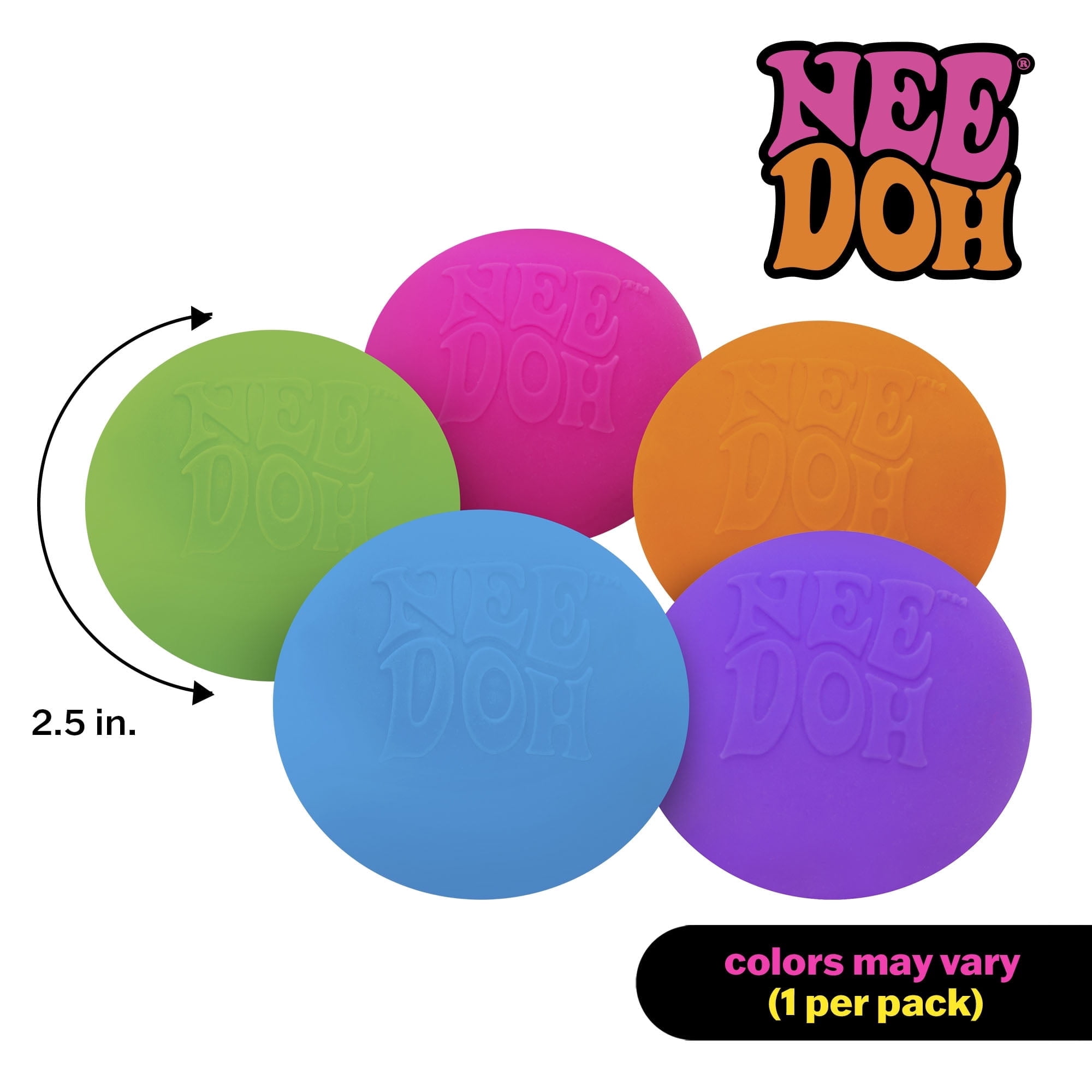 NeeDoh The Groovy Glob Color Change, Stress Ball, fidget, sensory ( 1 color chosen at random)
