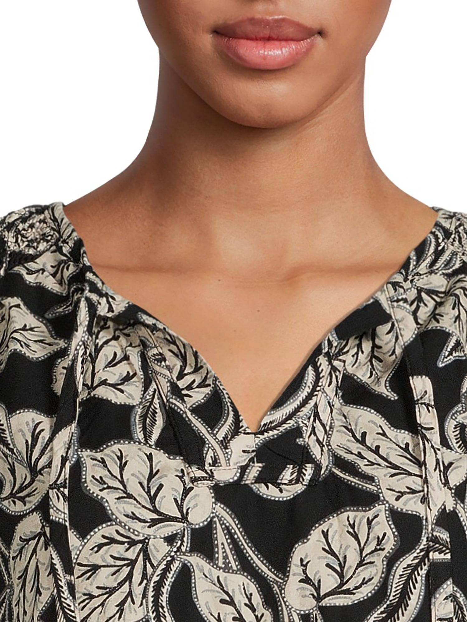 Time and Tru Women's Flutter Sleeve Top