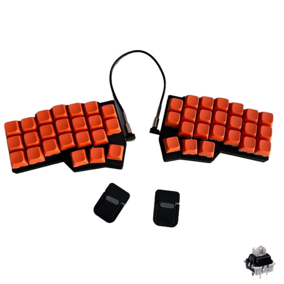 CORNE V4 Complete Split Keyboard Kit with Stand, Hot-Swap RGB & Programmable QMK/VIA Ergonomic Keyboard