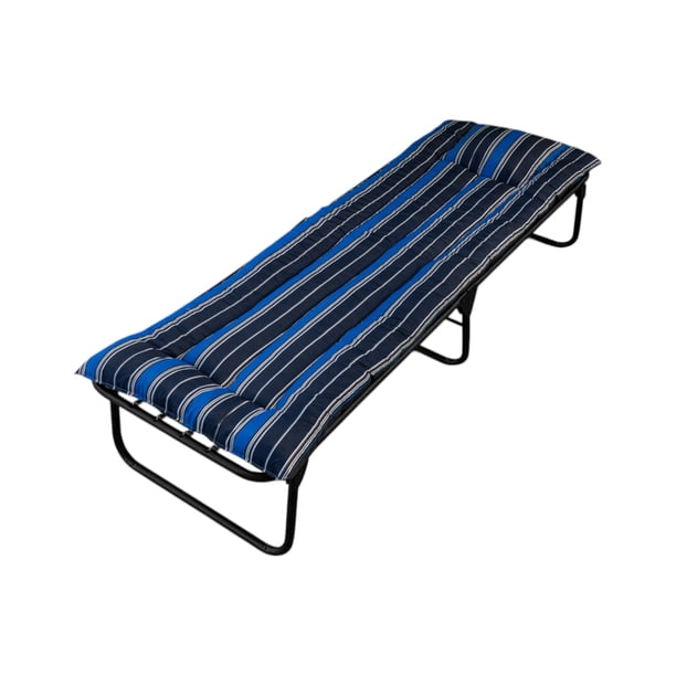 Catre Camastro Plegable Pegaso de Lona Reforzada con Colchon de Borra de 5 cm (Modelo KSL-B) Lona Negro