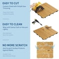 thumbnail image 6 of EuKer Interlocking Deck Tiles, 11.81" x 11.81" Outdoor Flooring for Balcony, Poolside, Patio, Set of 33, Yellow, 6 of 8