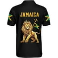 thumbnail image 3 of Lotusprinthandmade Personalized Jamaica Flag Jamaican Pride Polo Shirt (Lightweight) S-5XL Multicolor, 3 of 7