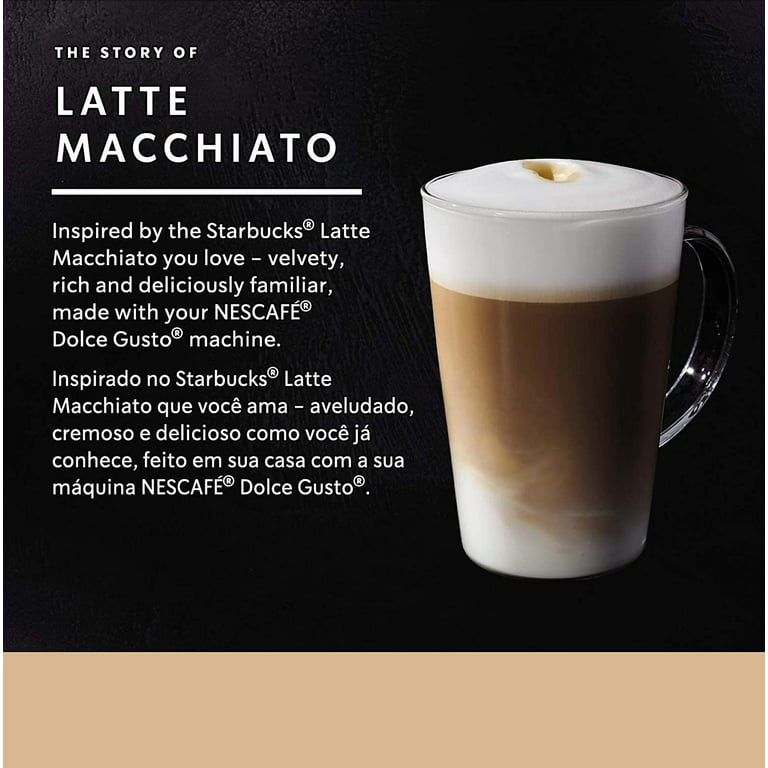 Dolce Gusto Starbucks Coffee, Latte Macchiato, Packaging May Vary