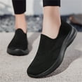 thumbnail image 3 of YOURDIARY Women's Sneakers Lightweight Walking Shoes Breathable Slip-on Flats, 3 of 8