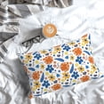 thumbnail image 3 of Salouo Flower Pattern Pillow Cases,1PC Pillow Covers with Envelope Closure Decorative Pillow Case for Bed Couch,Pillows Not Included-14"x20", 3 of 6
