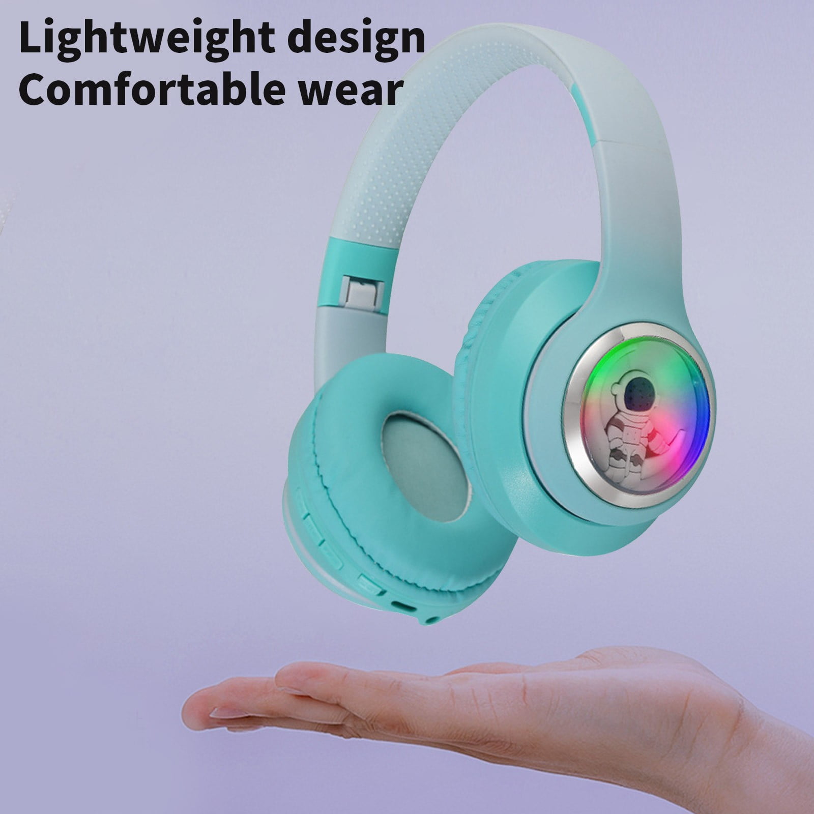 Noise Canceling Wireless Headphones Bluetooth Over The Ear Headset with Microphone and Alexa Built-in - Green