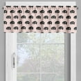 thumbnail image 2 of Ambesonne Ethnic Valance Pack of 2, with Heart, 54"X12", White Black and Rose, 2 of 5