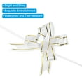 thumbnail image 4 of Uxcell 13 Inch Pull Bows Ribbon Gift Wrapping String Gold Thread Style Decorative Bow Tie White 100 Pack, 4 of 6