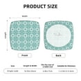 thumbnail image 6 of Daiia Blue Print Stretch Individual Couch Cushion Slipcovers Reversible Cushion Protector Slipcovers Sofa Cushion Protector Covers Milk Silk-16.9in, 6 of 9