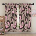thumbnail image 5 of Blackout Kids Curtains,Brown and Pink Of Leopard Print Childrens Insulated Curtains Set Of 2,Bedroom Essentials,Toddler Room Decor 52"x63", 5 of 5