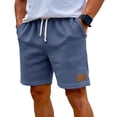 thumbnail image 6 of Mens Lightweight Waffle Knit Shorts Breathable Summer Casual Shorts with Adjustable Drawstring, 3XL, 6 of 6