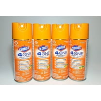 Clorox 4-in-One Disinfectant and Sanitizer, Citrus, 14 oz Aerosol, Pack Of 4