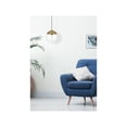 thumbnail image 2 of Living District Eclipse 8 Inch Pendant Clear Shade in Chrome, 2 of 10