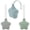 Green + Gray + Blue, variant on 3-Pack Silicone Pacifier Holder Case, Star Shaped Pacifier Pouch and Binky Holder Travel Case for Diaper Bag Stroller, Skin Color, Beige & Purple