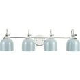 thumbnail image 5 of Dalton Collection Four-Light Farmhouse Polished Chrome Metal Shade Bath Vanity Light, 5 of 7