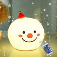 thumbnail image 4 of Navidad Muñeco De Nieve Niños Luz De Noche 7 Colores Cambiantes Led Lámpara De Noche Para Guardería Bebé Grifo Luz Niños Habitación Decoración Regalo Regalos Para Niños Niñas Yuarrent HA038083-00, 4 of 6