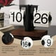 thumbnail image 3 of Reloj mesa plegable retro, base madera, números grandes, negro, 3 of 4