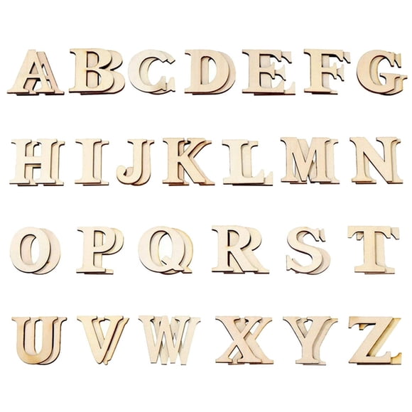 HLONK 52 Pcs Lettres de l'Alphabet pour Bricolage Artisanat Enfant