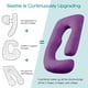 thumbnail image 5 of Almohada de embarazo Sasttie en forma de U con enfriamiento 145x70 cm Morado, 5 of 7