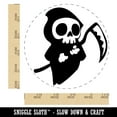 thumbnail image 2 of Cute Grim Reaper Death Halloween Rubber Stamp for Scrapbooking Crafting Stamping - Large 1-1/4 Inch, 2 of 7