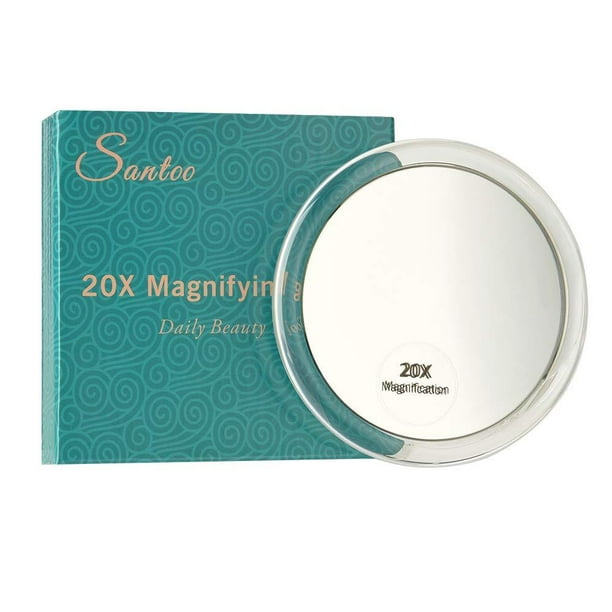 20X Magnifying Mirror with 3 Mounting Suction Cups Use for Precise