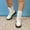#172-White, variant on Roncen Women's Round Toe Ankle Boots with Wrap-around Straps - Comfortable Block Heel, Side Zipper Closure, Wide Width Fall Winter Casual Shoes, Low Heel Short Shaft Boots