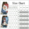 thumbnail image 2 of KZKR Womens Christmas Crewneck Long Sleeve Sweater, Cute Snowman Printing Tops Loose Casual Pullover, 2 of 5