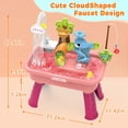 thumbnail image 2 of Kids Electric Running Water Table, Pretend Kitchen Play Set with Water Circulation Design, Interactive Cooking Toy for Ages 3-8, Indoor Outdoor Backyard Play Option, 2 of 6