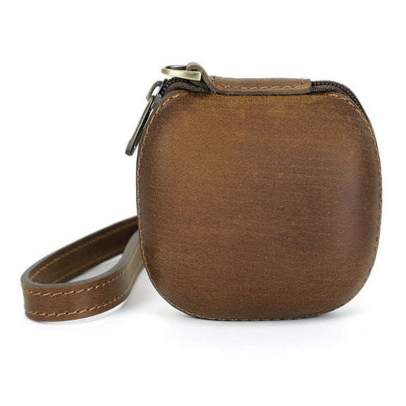 For Beats fitpro headphone bag leather zipper wristlet portable headphone bag