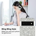 thumbnail image 2 of Google Pixel 6 Pro Case, Glitter Shockproof Silicone Protective Cover, Wireless Charging Compatible, Sparkly TPU and PC Women's Phone Case (Silver), 2 of 7