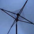 thumbnail image 5 of Safavieh Outdoor Valance 7.5ft Crank Patio Umbrella, Baby Blue/White, 5 of 7