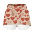 thumbnail image 3 of CPNG Girl's Athletic Skorts Sporty Skirts with Shorts High Waisted Stretchy Skort Casual Heart Print Sporty Skorts, 3 of 6
