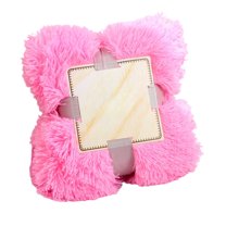 geerera Soft Fuzzy Faux Fur Throw Blanket, Long Hair Plush Fleece Throw, Cozy Microfiber Blanket, for Sofa Bedroom 51"x63"