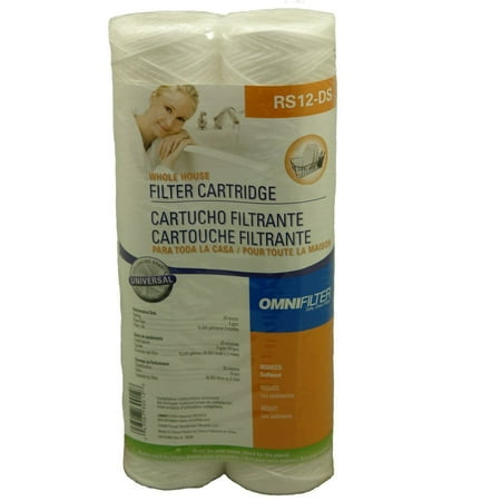 - RS12-DS3-05 Standard Water Filter Cartridge 8-Pack, Reduces sediment including sand, silt, rust and scale particles By OMNIFilter