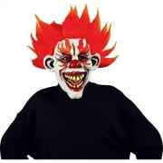 Clownin Around Fire Eyes Clown Mask
