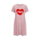 thumbnail image 4 of Camisón corto de talla grande para mujer, camisón de manga corta con estampado de pecho a la moda, camisón para mujer, 4 of 5