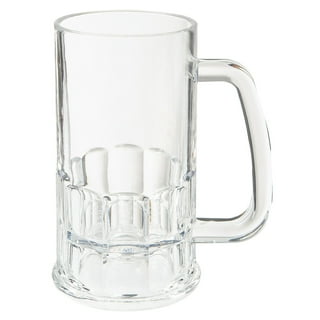 SIMAX Beer Mugs For Men: 17 oz Double Walled Glass Beer Mug - Freezable  Beer Glasses - Pint Beer Mugs & Steins - Beer Mugs with Handles - Insulated