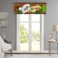 thumbnail image 5 of Dvkptbk 1 Pce Rideau Court Floral Multicolore Rideau de Cuisine Demi-Rideau Bordure Décoration de Petite Fenêtre de Noël Polyester Coton, 5 of 5