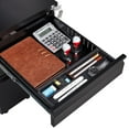 thumbnail image 6 of SYNGAR 3 Drawer File Cabinet with Lock, Mobile Printer Stand with 5 Wheels, Under Desk Metal Filing Cabinet fits A4 File/Letter/Legal for Home Office, Fully Assembled, Black, D8948, 6 of 11