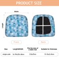 thumbnail image 3 of Light Blue Christmas Snowflake Seat Covers for Dining Room Chairs Set Of 4,Stretch Printed Washable Chair Seat Cover with Elastic Ties and Button,Removable Waterproof Couch Cushion Covers, 3 of 6