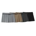 thumbnail image 2 of HH TRAF Falda pantalón mini plisada con cinturón de verano para mujer, con decoración, cintura alta y cremallera lateral, estilo callejero, 4 colores, 2 of 4