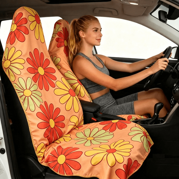 Sprints Athletic Running Towel, Full-Size Car Seat Cover, Performance Microfiber for Sweat, Gym, Beach & Travel